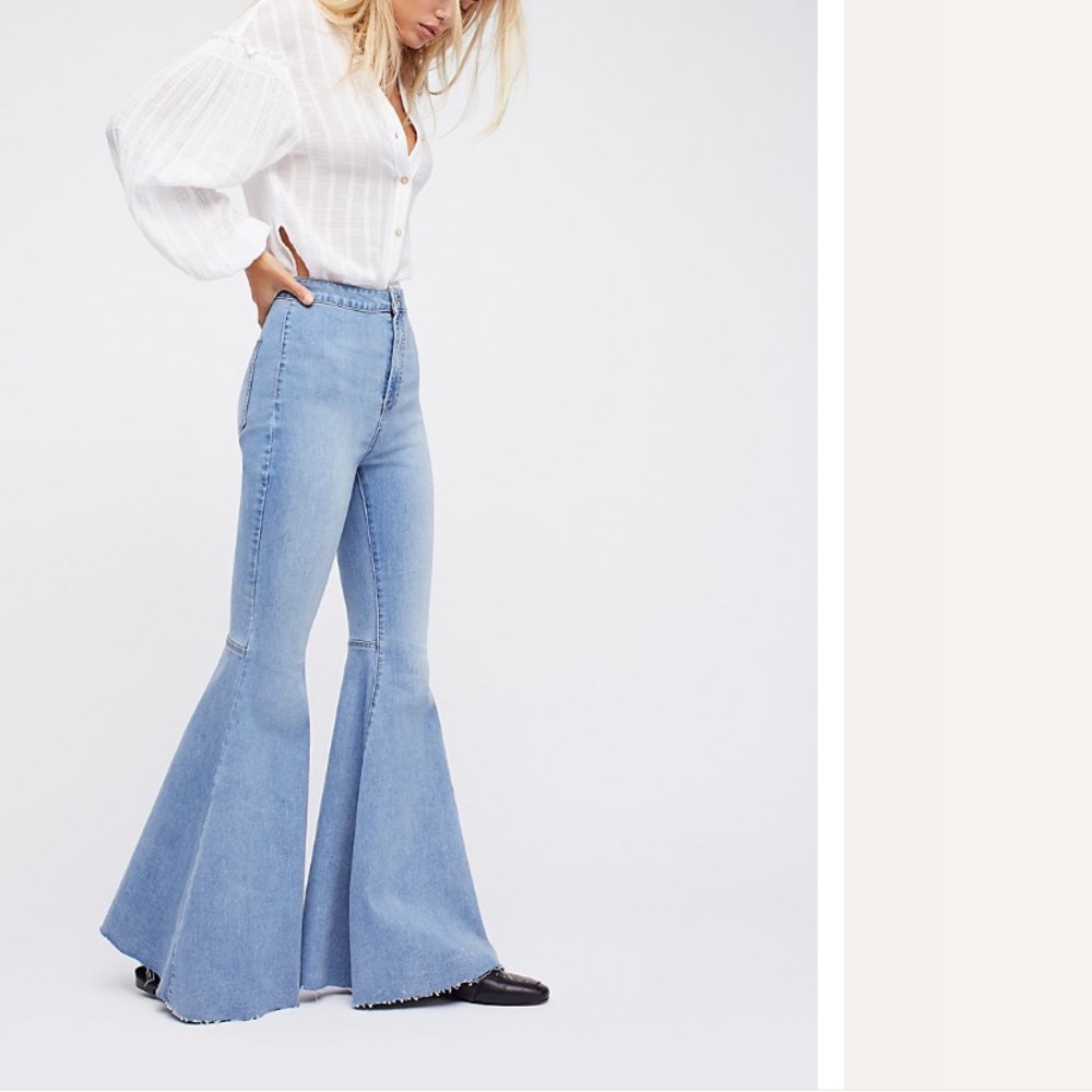 Free People just float on flare jeans